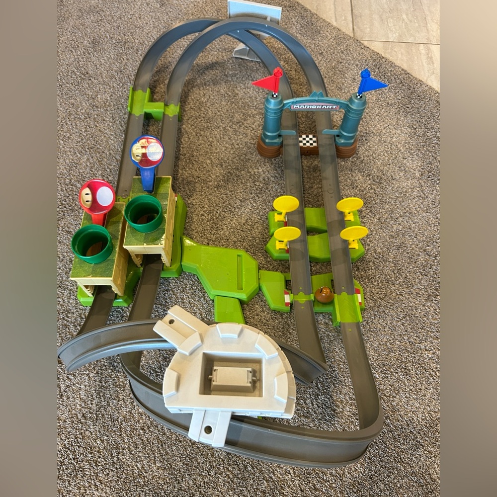 Hot Wheels Mario Kart race track.